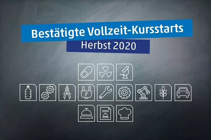 Für den Herbst 2020 können bereits jetzt Vollzeit-Kursstarts in 15 Fachrichtungen in Regenstauf bestätigt werden.