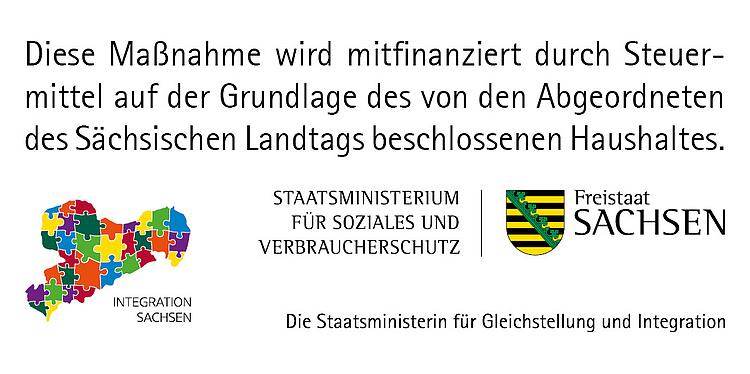 Gefördert durch den Freistaat Sachsen im Rahmen des Landesprogramms Integrative Maßnahmen