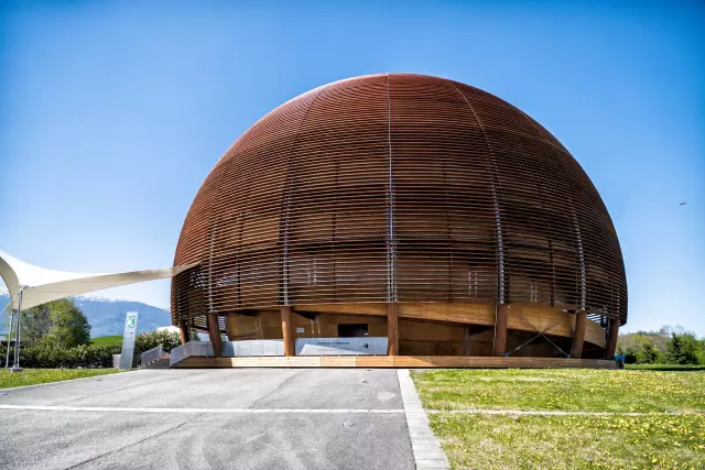 Globe of Science and Innovation des CERN. Foto: Bennett, Sophia Elizabeth; CERN